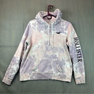 Y2K Style Hollister California Tie Dye Streetwear womens Hoodie Lg